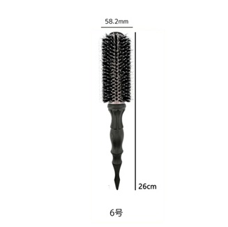 BLACK TAN HAIR ROOL BRUSH �u���b�N 6��