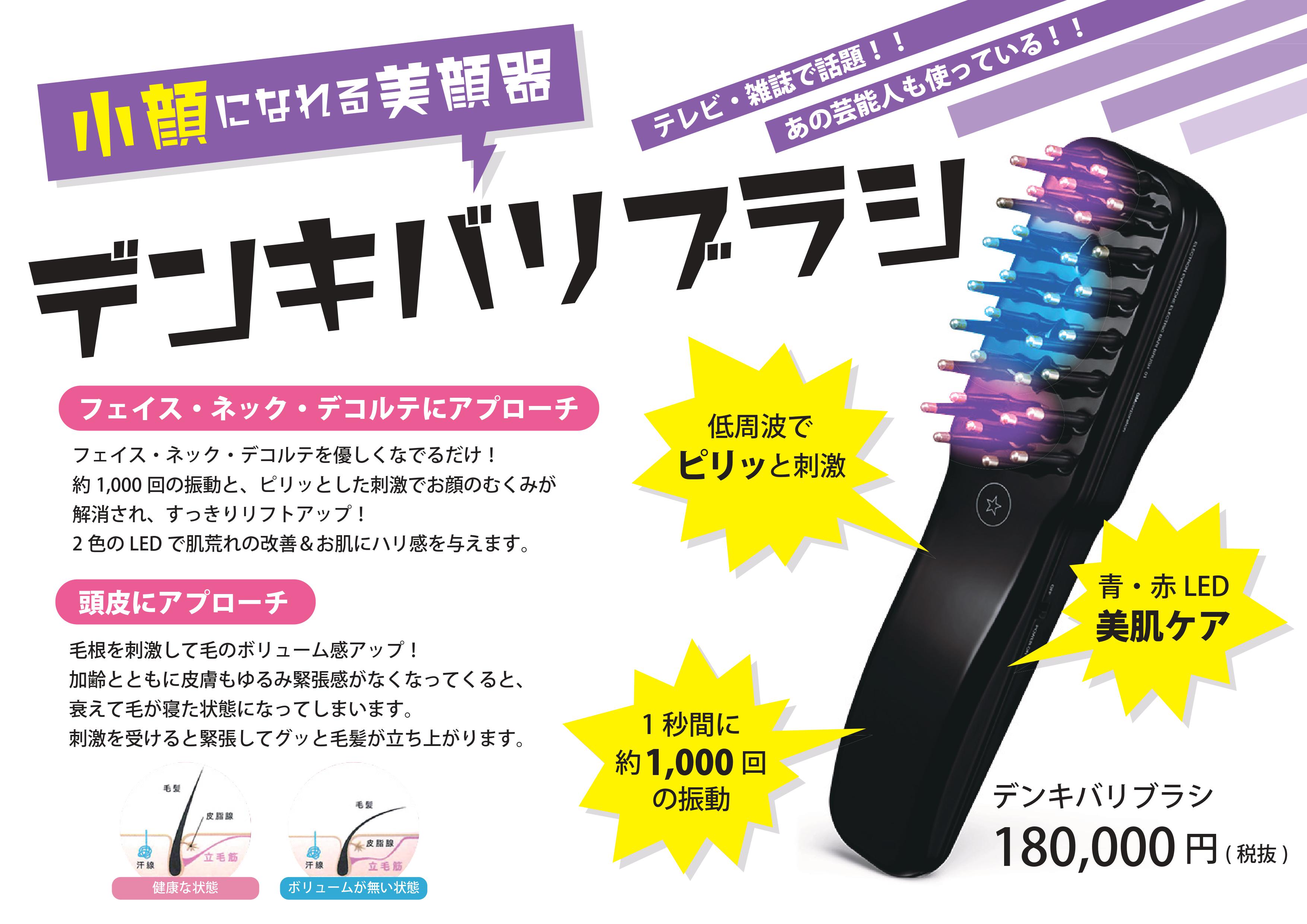 美容/健康 美容機器 メーカー公式ショップ 美容 デンキバリブラシ 電気バリブラシ sushitai 
