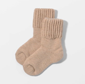 毛布ソックス ベージュ
