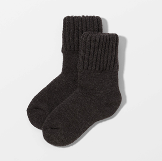 毛布ソックス チャコール