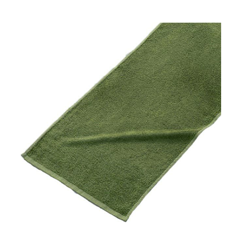 300匁 竹繊維フェイスタオル グリーン 12枚入