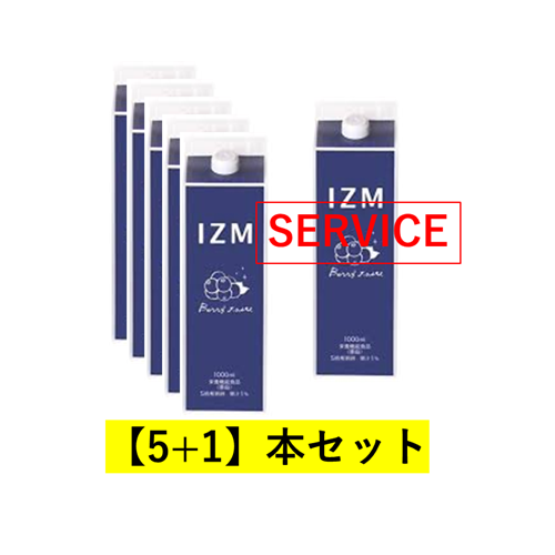 【5+1】IZM 酵素ドリンク ベリーベリーテイスト 1000ml