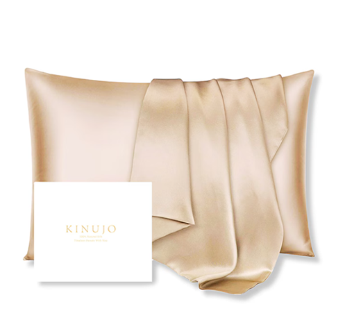 KINUJO Silk Rich Pillowcase シャンパンゴールド